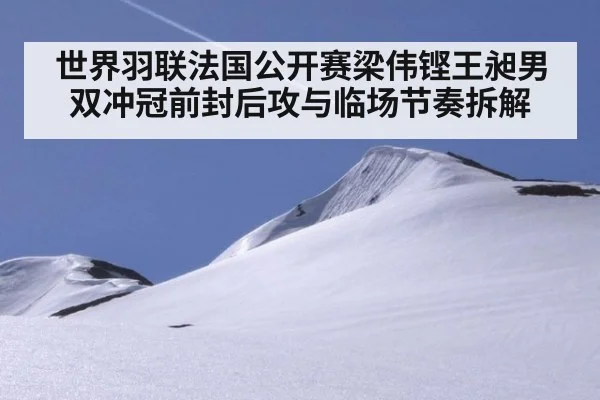 世界羽联法国公开赛梁伟铿王昶男双冲冠前封后攻与临场节奏拆解